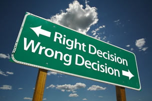 right or wrong sign